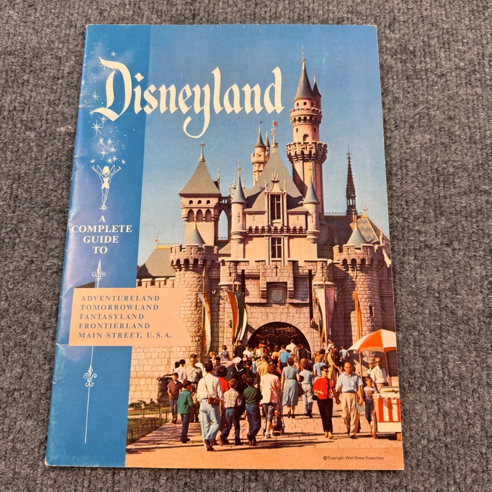 Disney Disneyland Souvenir Guidebook Multi Good 1957 Vintage Guide